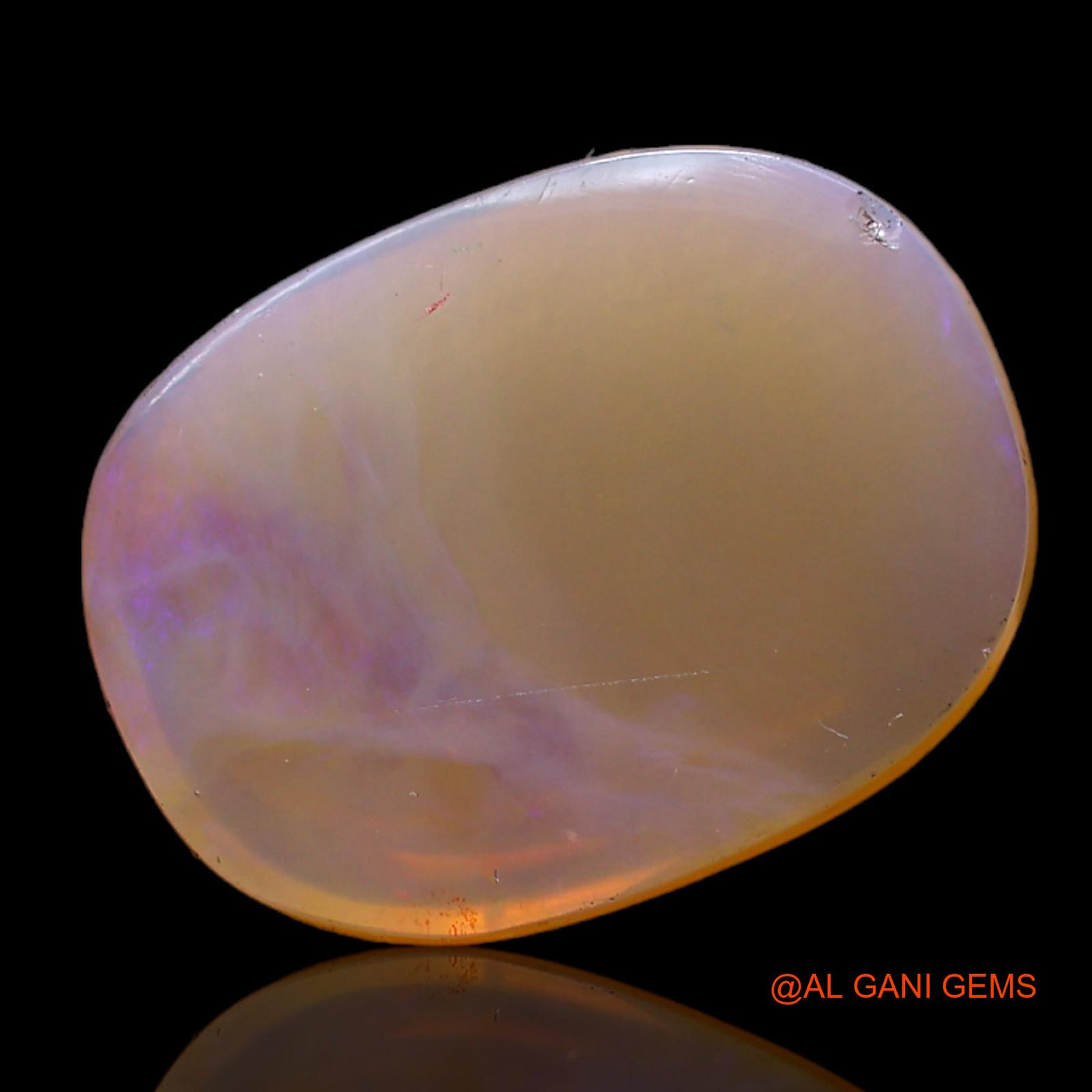 Natural Untreated Fire Opal Loose Gemstone Oval Cabochon From Australia 9.00 Cts 17x13x4 mm AC-423