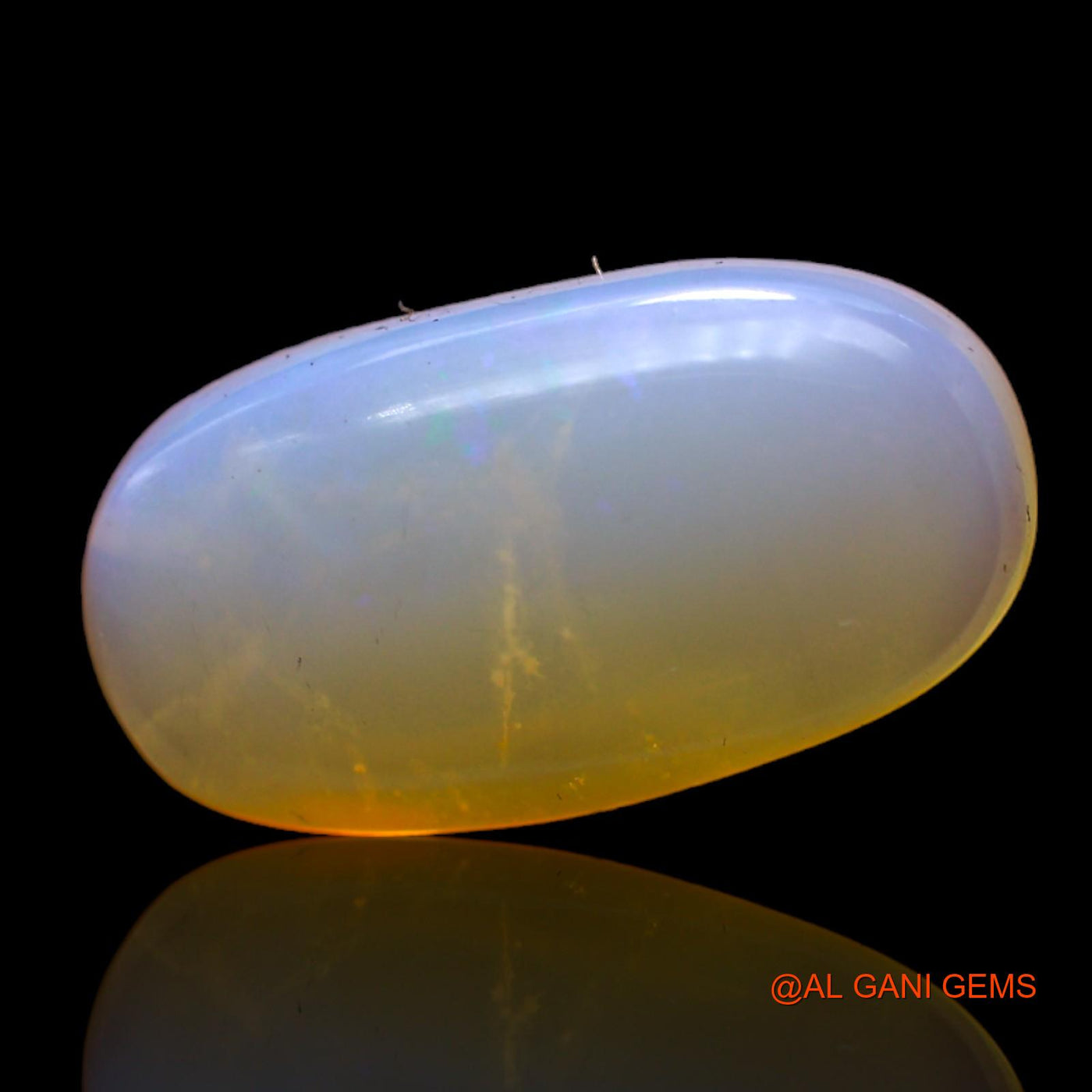 8.00 Cts Natural Australian Fire Opal Loose Gemstone Oval Cabochon 20x10x6 mm AC-424