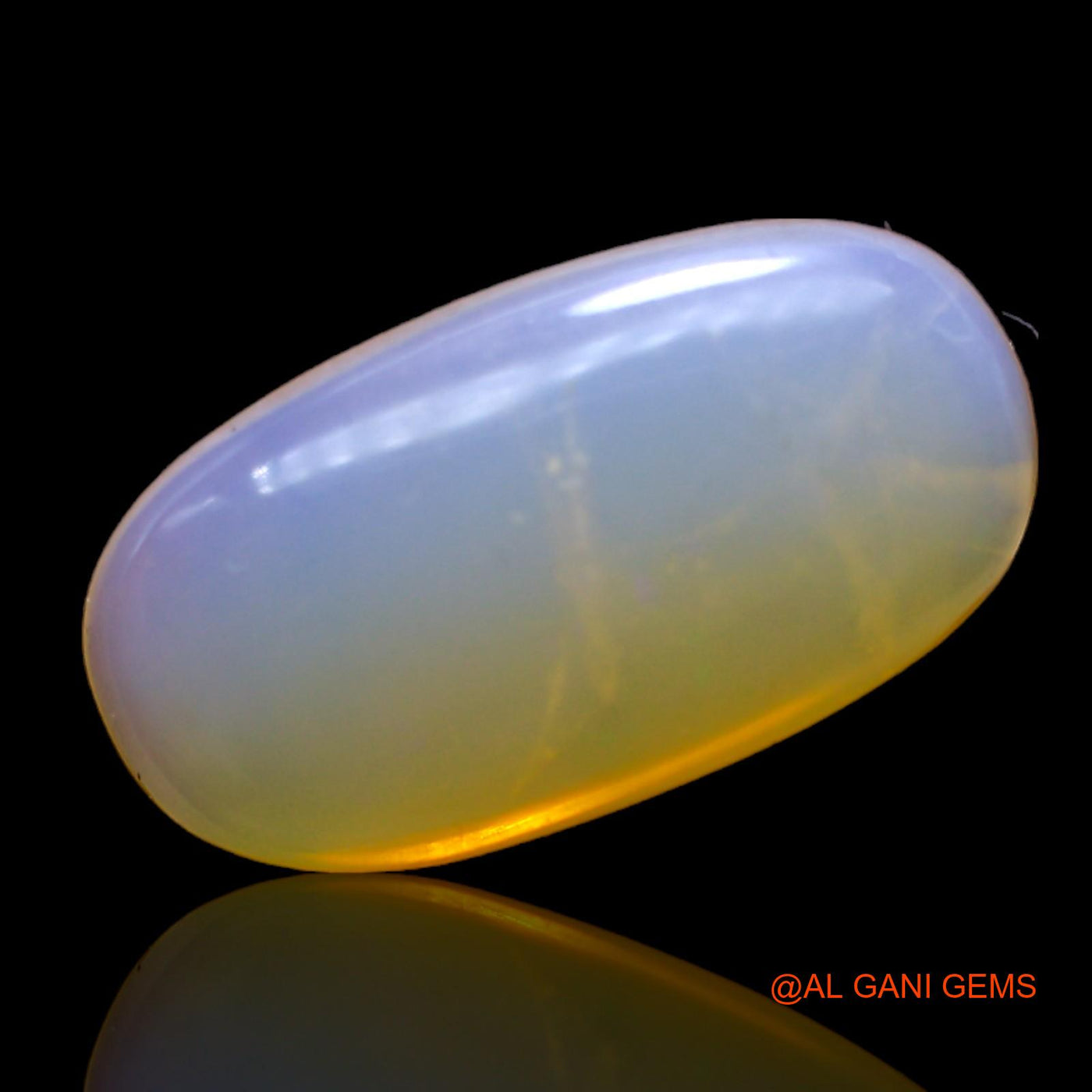 8.00 Cts Natural Australian Fire Opal Loose Gemstone Oval Cabochon 20x10x6 mm AC-424