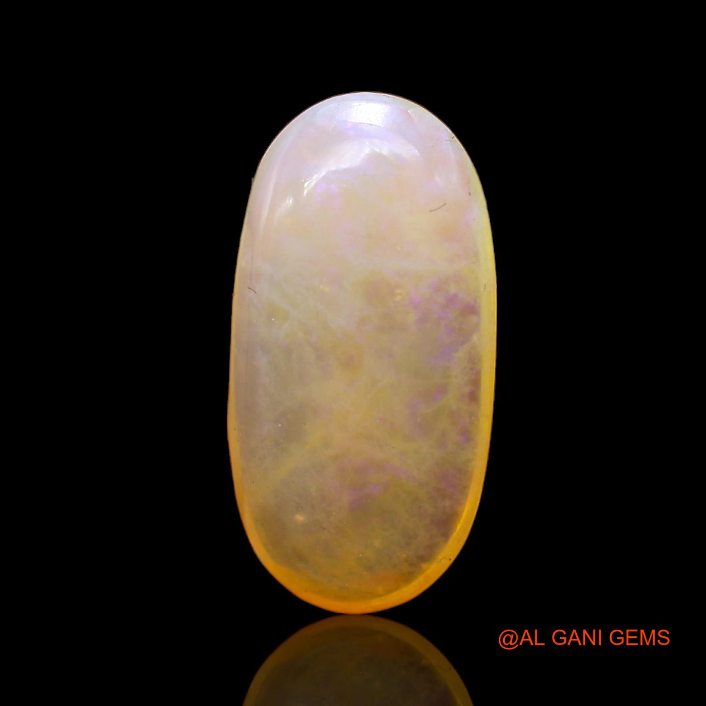 6.00 Cts Unheated Australian Fire Opal Loose Gemstone Oval Cabochon Natural 20x10x5 mm AC-425