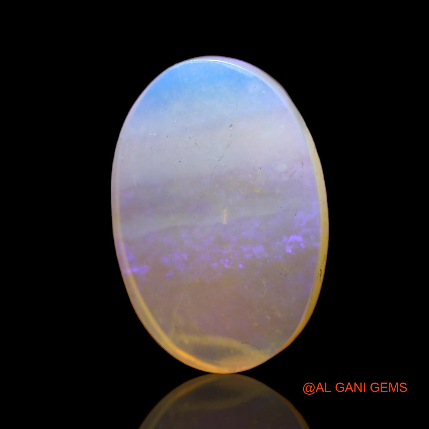 7.00 Cts Natural Australian Fire Opal Loose Gemstone Oval Cabochon 18x12x6 mm AC-429