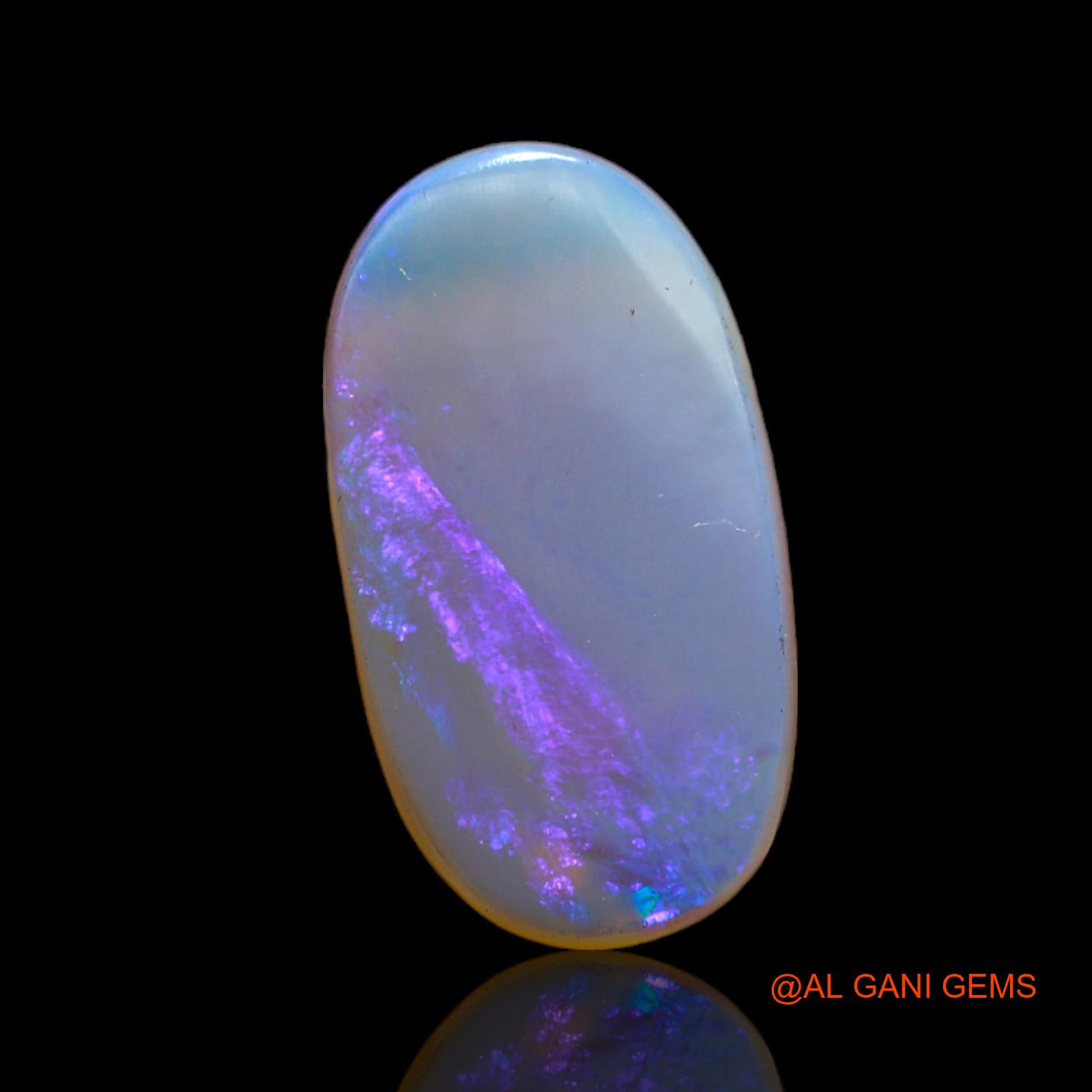 5.00 Cts Unheated Australian Fire Opal Loose Gemstone Oval Cabochon Natural 20x11x3 mm AC-42