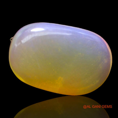 7.00 Cts Natural Australian Fire Opal Loose Gemstone Oval Cabochon 18x11x5 mm AC-430