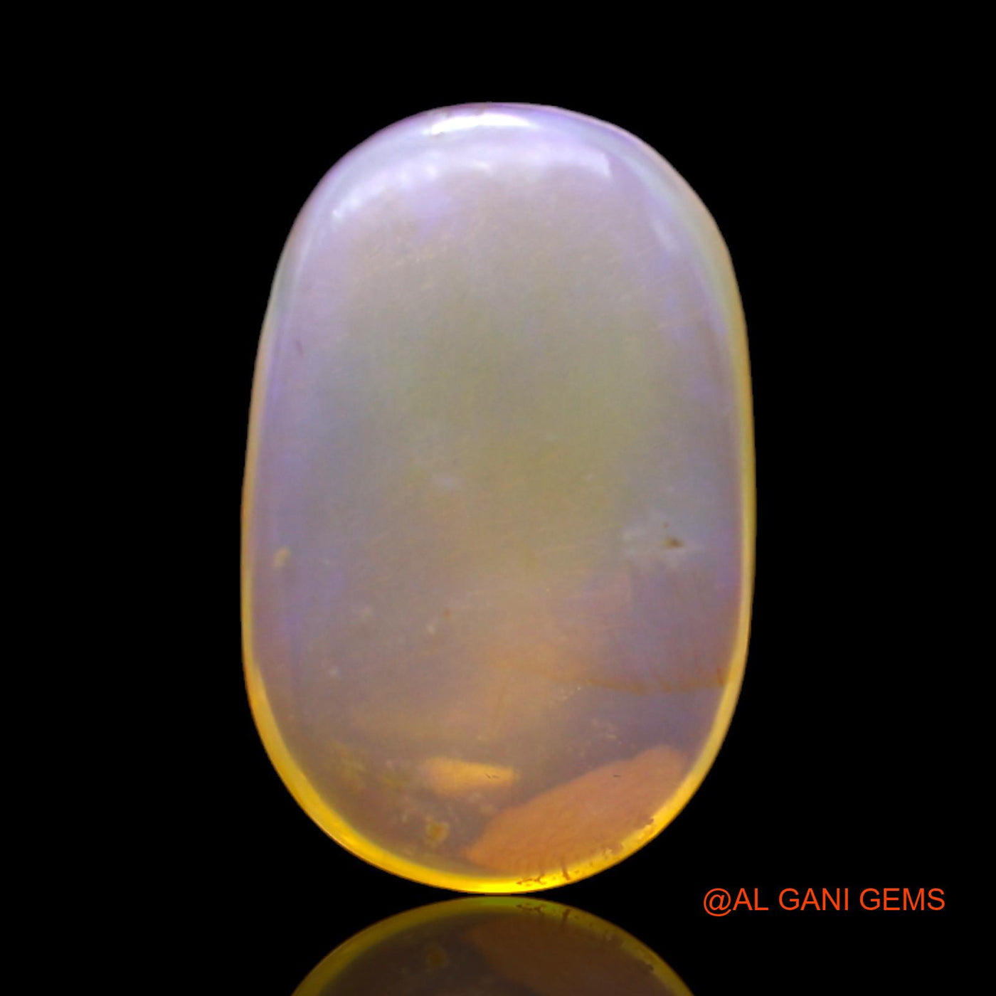 7.00 Cts Natural Australian Fire Opal Loose Gemstone Oval Cabochon 18x11x5 mm AC-430