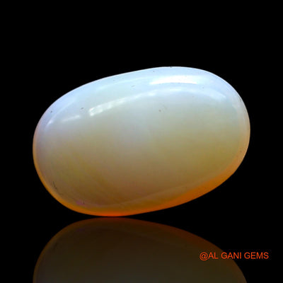Natural Untreated Fire Opal Loose Gemstone Oval Cabochon From Australia 7.00 Cts 18x11x5 mm AC-434