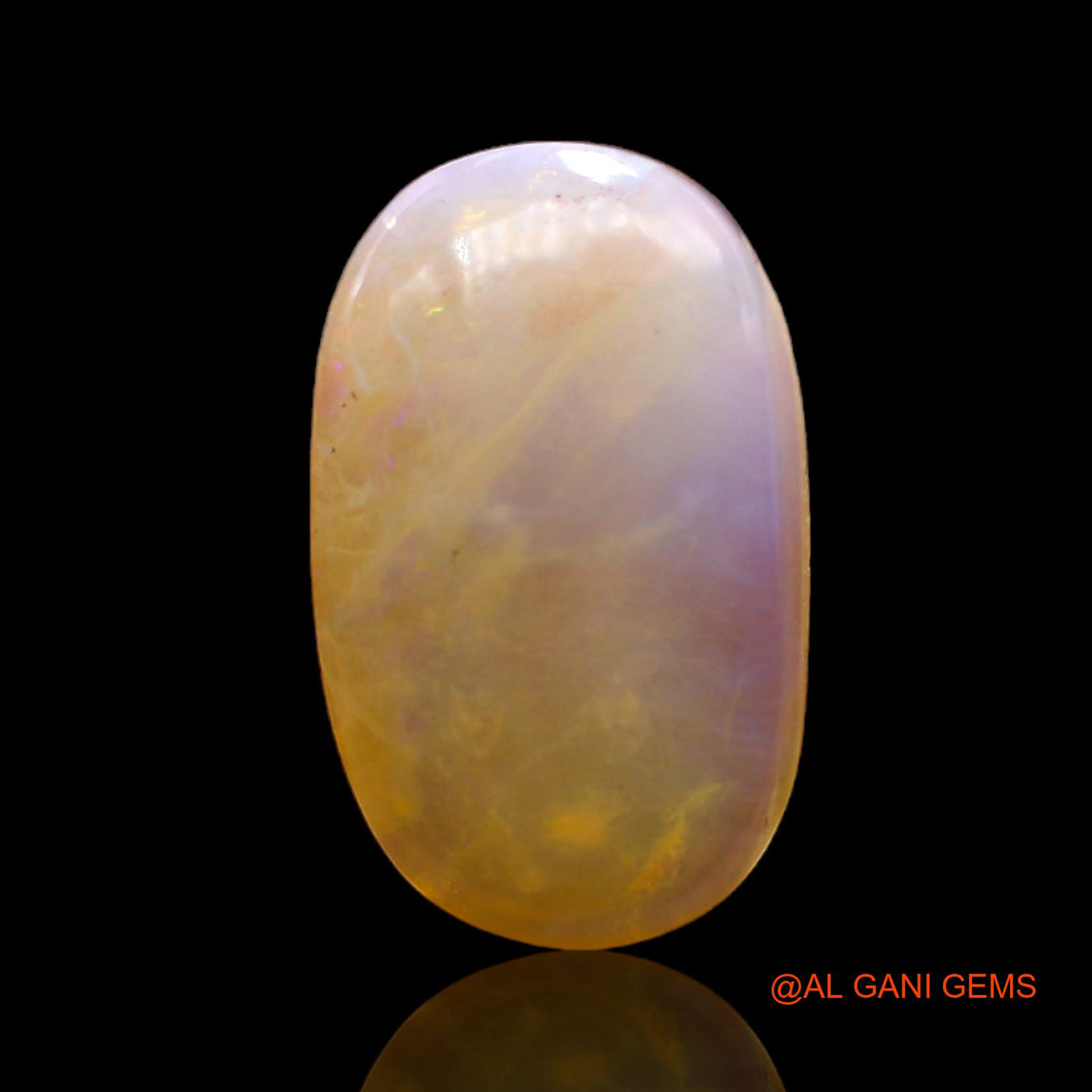 7.00 Cts Natural Australian Fire Opal Oval Cabochon Loose Gemstone For Jewelry 18x11x5 mm AC-436