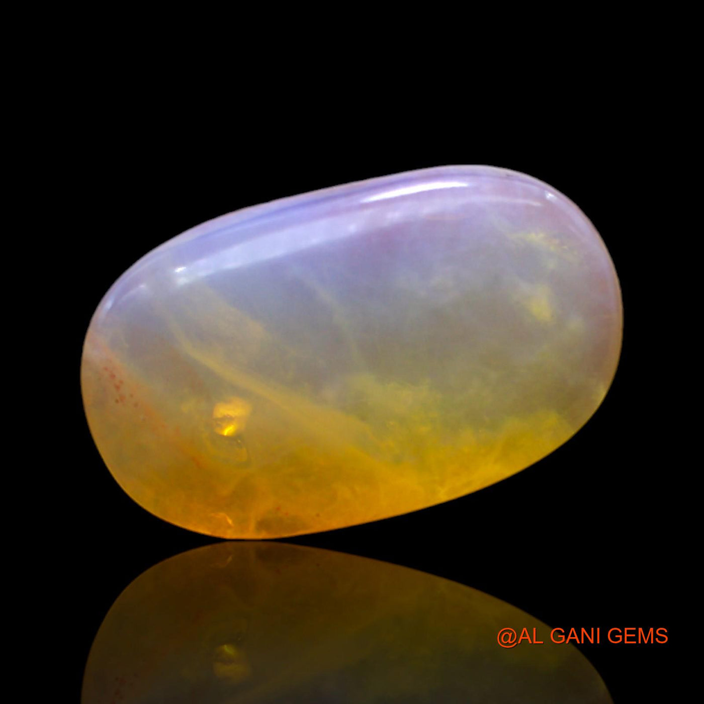 7.00 Cts Natural Australian Fire Opal Oval Cabochon Loose Gemstone For Jewelry 18x11x5 mm AC-436