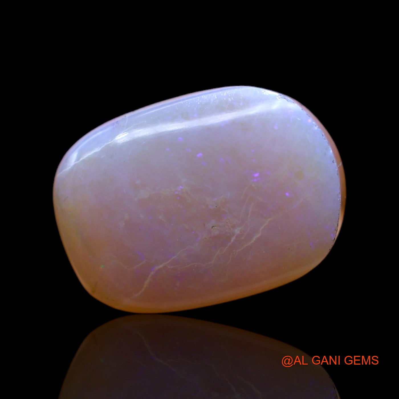 Natural Untreated Fire Opal Loose Gemstone Oval Cabochon From Australia 9.00 Cts 16x12x5 mm AC-437