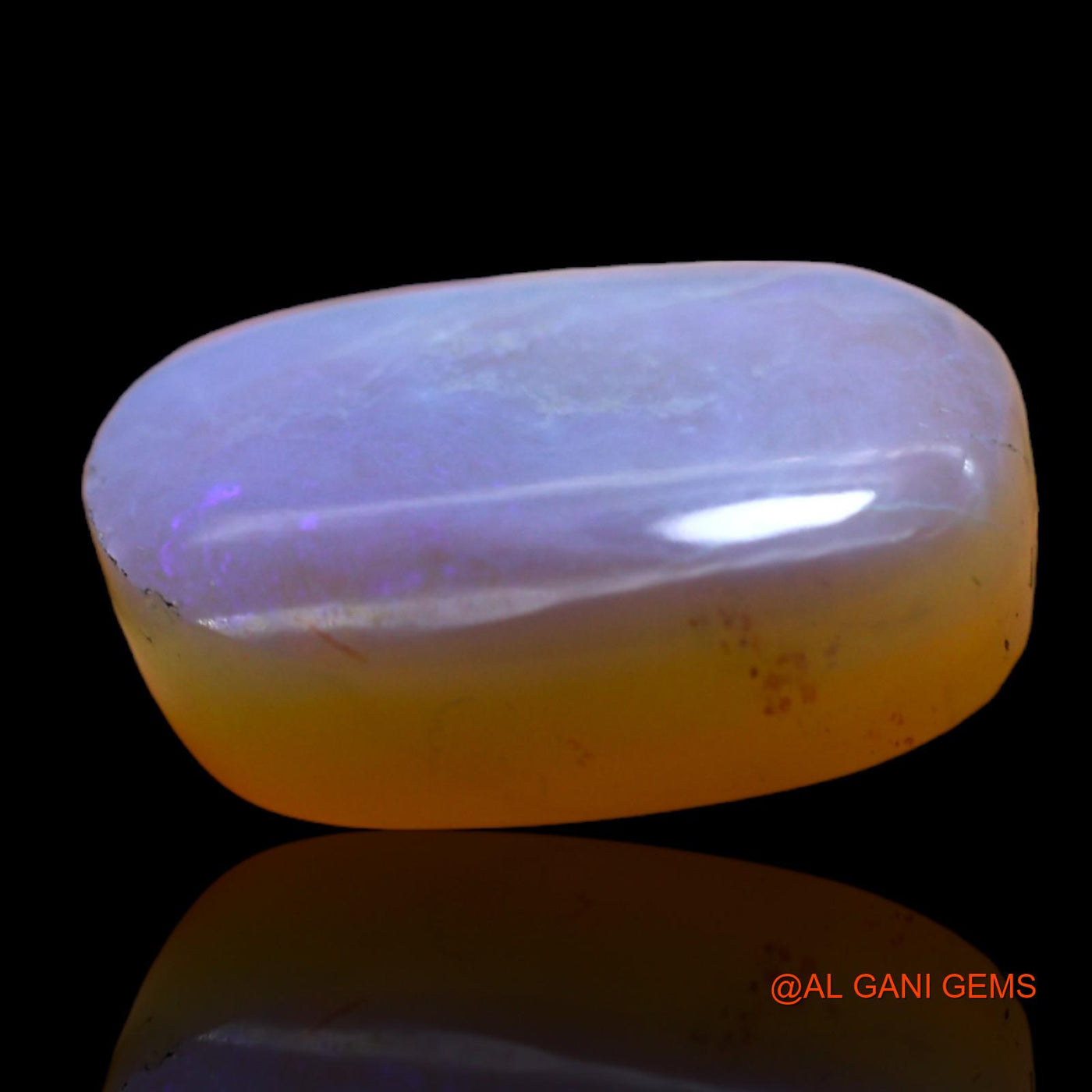 Natural Untreated Fire Opal Loose Gemstone Oval Cabochon From Australia 9.00 Cts 16x12x5 mm AC-437