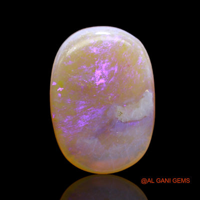 8.00 Cts Unheated Australian Fire Opal Loose Gemstone Oval Cabochon Natural 18x13x4 mm AC-43