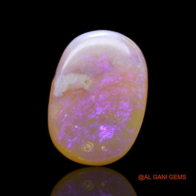 8.00 Cts Unheated Australian Fire Opal Loose Gemstone Oval Cabochon Natural 18x13x4 mm AC-43