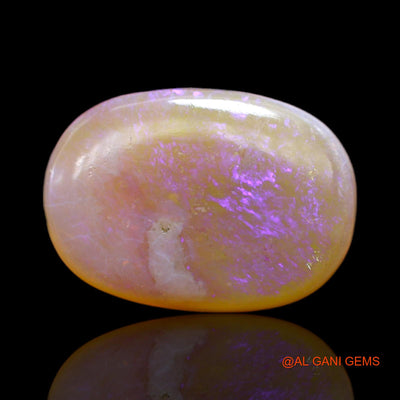 8.00 Cts Unheated Australian Fire Opal Loose Gemstone Oval Cabochon Natural 18x13x4 mm AC-43