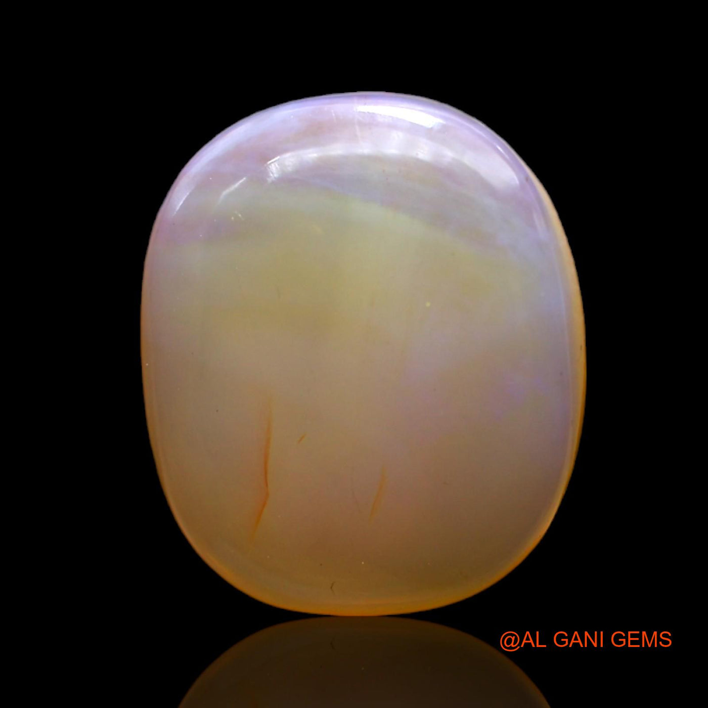 8.00 Cts Natural Australian Fire Opal Loose Gemstone Oval Cabochon 16x13x5 mm AC-441