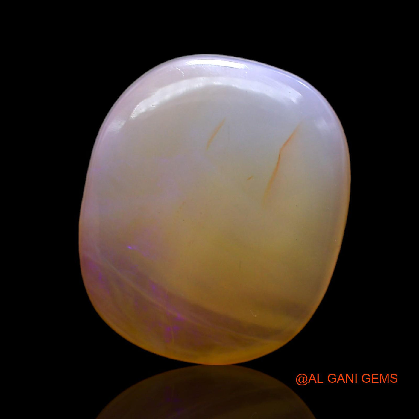 8.00 Cts Natural Australian Fire Opal Loose Gemstone Oval Cabochon 16x13x5 mm AC-441