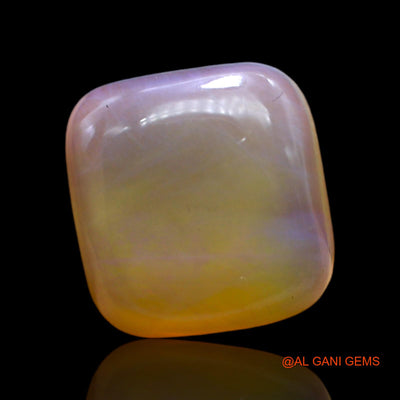 Natural Untreated Fire Opal Loose Gemstone Square Cabochon From Australia 8.00 Cts 14x13x5 mm AC-442