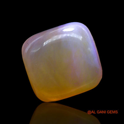Natural Untreated Fire Opal Loose Gemstone Square Cabochon From Australia 8.00 Cts 14x13x5 mm AC-442