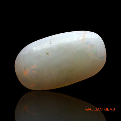 Natural Fire Opal Gemstone 4.00 Cts Loose Oval Cabochon From Australia 17x9x3 mm AC-445