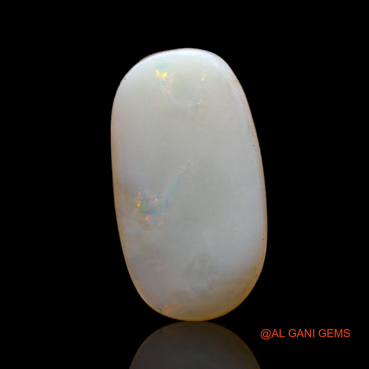 Natural Fire Opal Gemstone 4.00 Cts Loose Oval Cabochon From Australia 17x9x3 mm AC-445