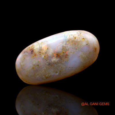 Natural Untreated Fire Opal Loose Gemstone Oval Cabochon From Australia 6.00 Cts 19x9x5 mm AC-446
