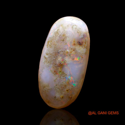 Natural Untreated Fire Opal Loose Gemstone Oval Cabochon From Australia 6.00 Cts 19x9x5 mm AC-446