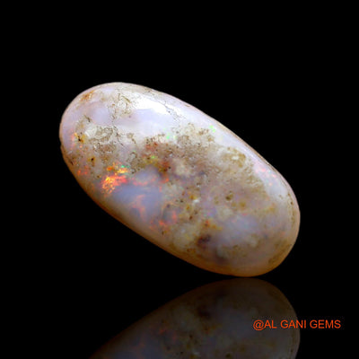 Natural Untreated Fire Opal Loose Gemstone Oval Cabochon From Australia 6.00 Cts 19x9x5 mm AC-446