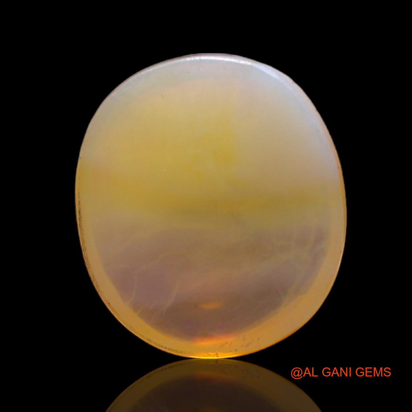 9.00 Cts Unheated Australian Fire Opal Loose Gemstone Oval Cabochon Natural 16x14x5 mm AC-447