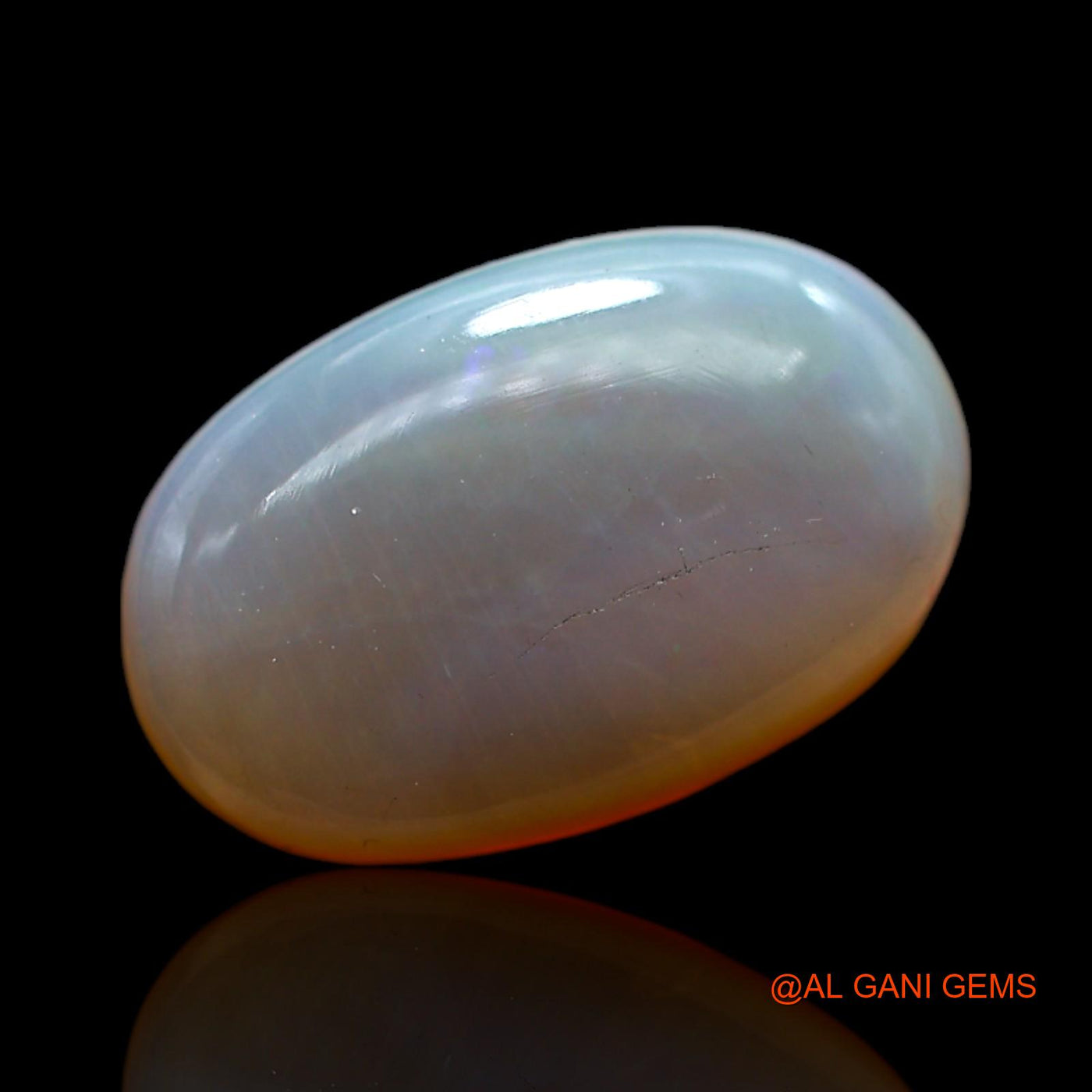 7.00 Cts Natural Australian Fire Opal Loose Gemstone Oval Cabochon 16x10x6 mm AC-449