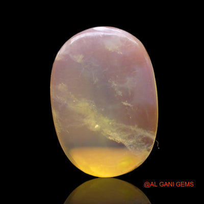 7.00 Cts Unheated Australian Fire Opal Loose Gemstone Oval Cabochon Natural 18x13x4 mm AC-44