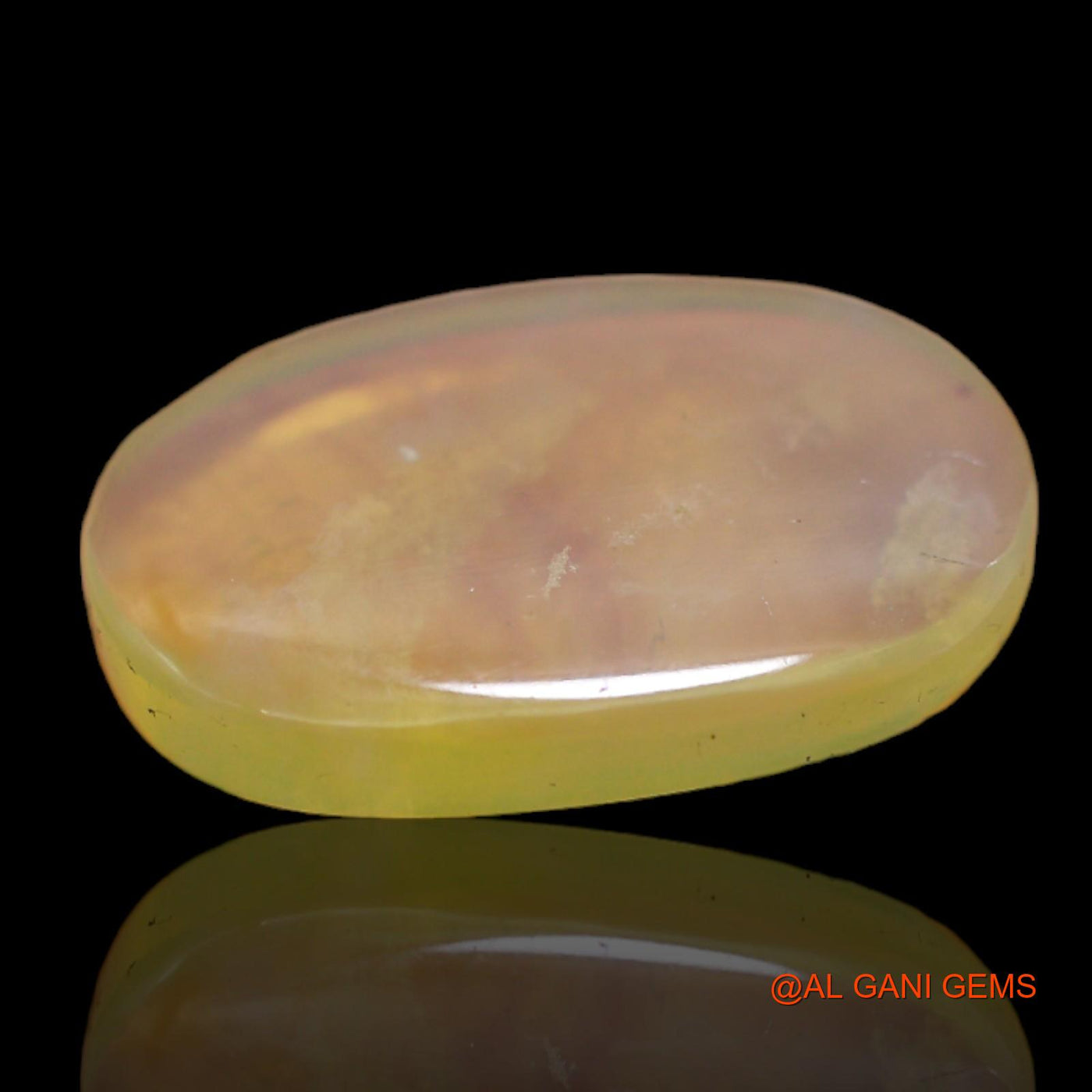 7.00 Cts Unheated Australian Fire Opal Loose Gemstone Oval Cabochon Natural 18x13x4 mm AC-44