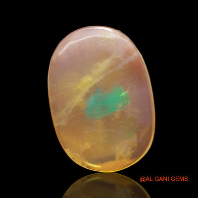 7.00 Cts Unheated Australian Fire Opal Loose Gemstone Oval Cabochon Natural 18x13x4 mm AC-44