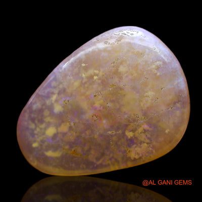 4.00 Cts Unheated Australian Fire Opal Loose Gemstone Pear Cabochon Natural 16x12x3 mm AC-451