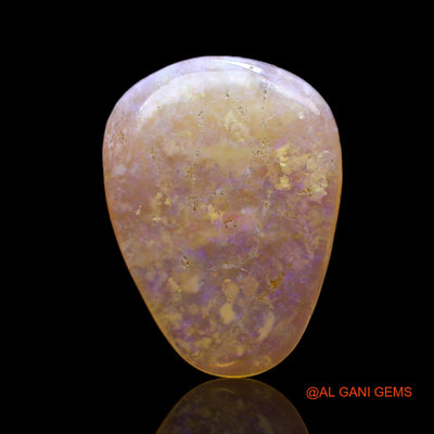 4.00 Cts Unheated Australian Fire Opal Loose Gemstone Pear Cabochon Natural 16x12x3 mm AC-451