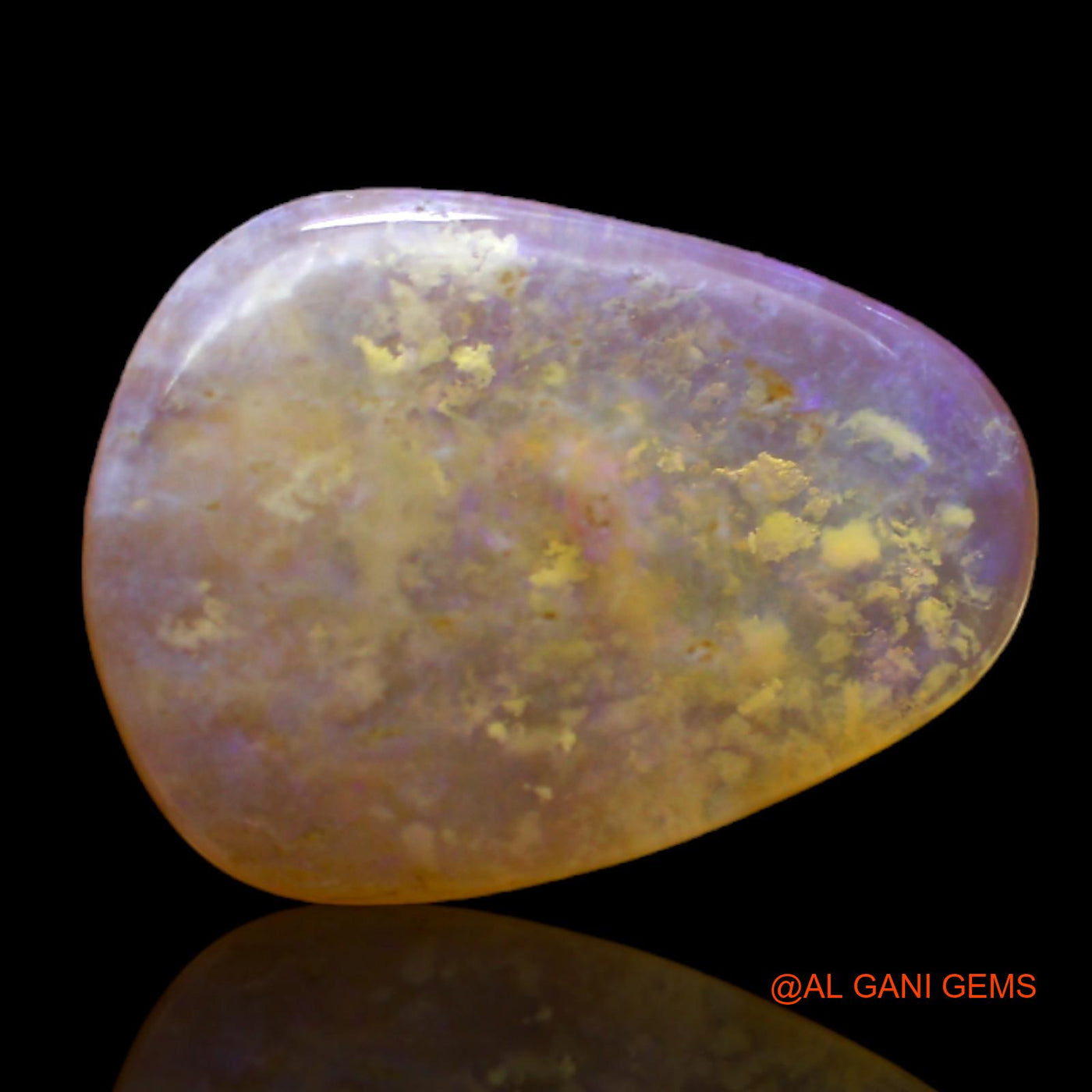4.00 Cts Unheated Australian Fire Opal Loose Gemstone Pear Cabochon Natural 16x12x3 mm AC-451