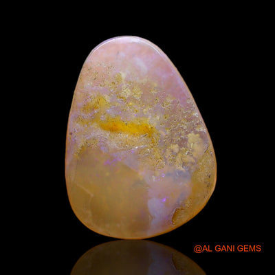4.00 Cts Unheated Australian Fire Opal Loose Gemstone Pear Cabochon Natural 16x12x3 mm AC-451