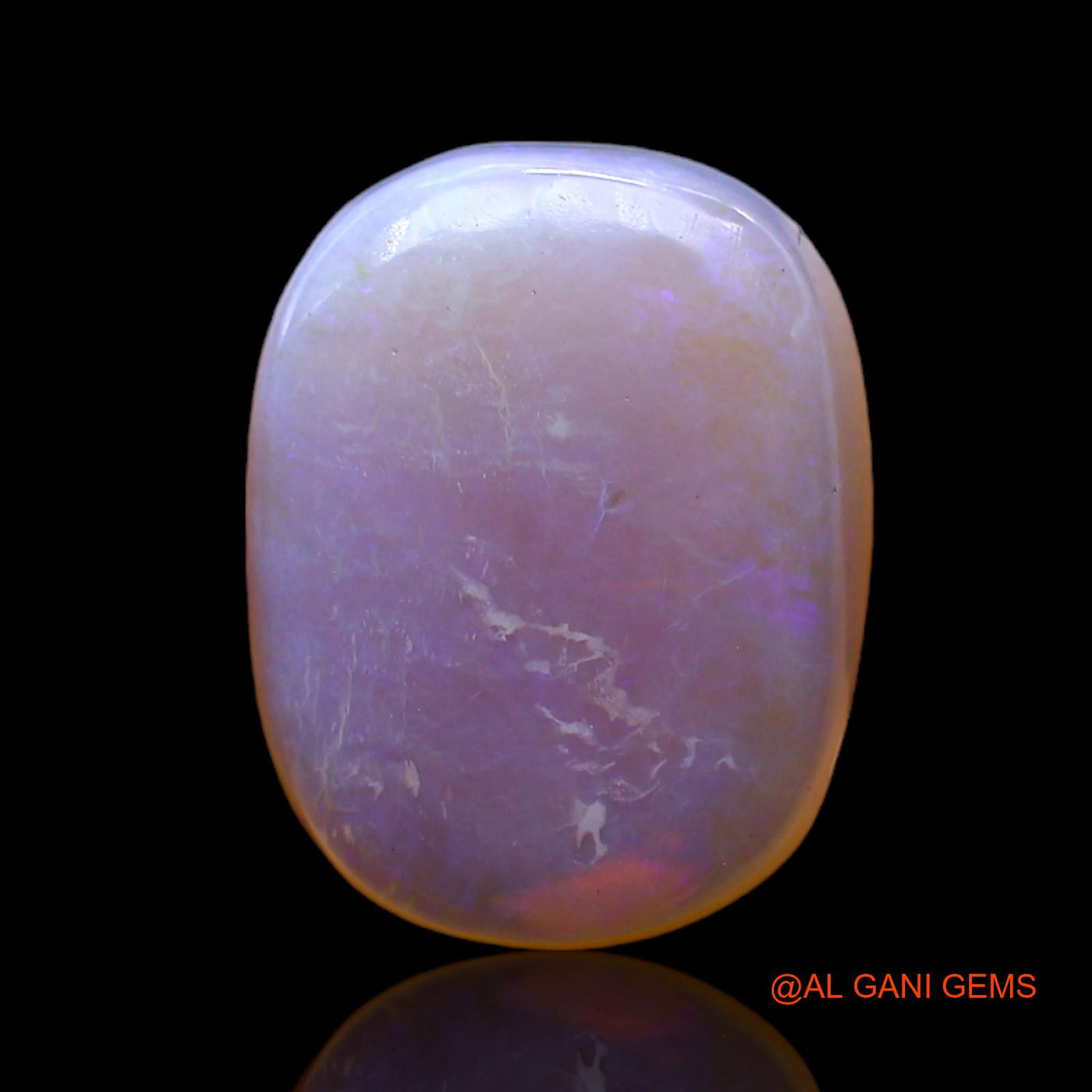 Natural Untreated Fire Opal Loose Gemstone Oval Cabochon From Australia 7.00 Cts 15x12x5 mm AC-452