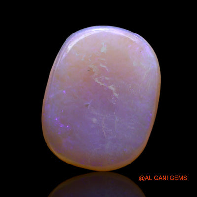 Natural Untreated Fire Opal Loose Gemstone Oval Cabochon From Australia 7.00 Cts 15x12x5 mm AC-452