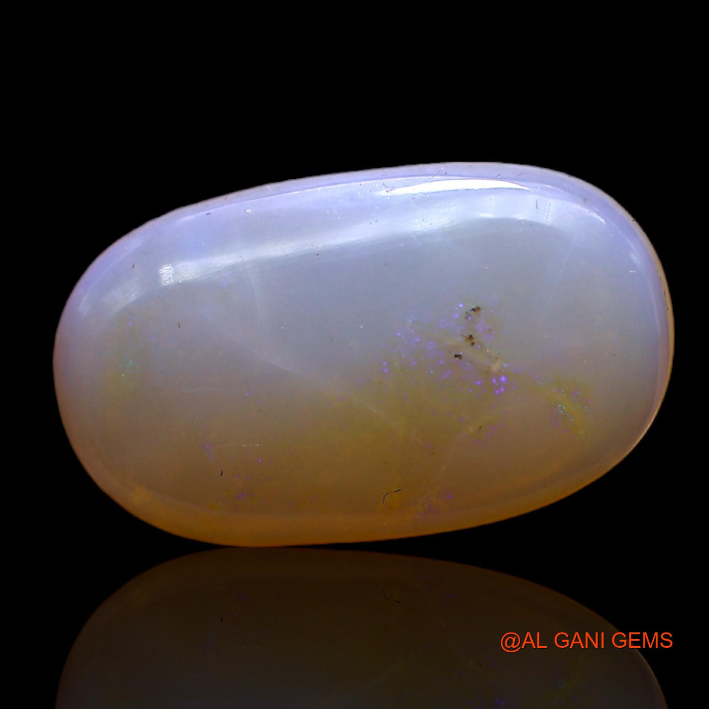 Natural Fire Opal Gemstone 4.00 Cts Loose Oval Cabochon From Australia 18x10x3 mm AC-453