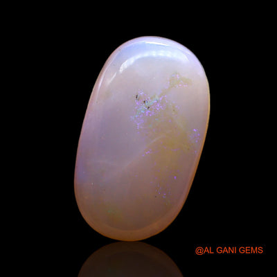 Natural Fire Opal Gemstone 4.00 Cts Loose Oval Cabochon From Australia 18x10x3 mm AC-453