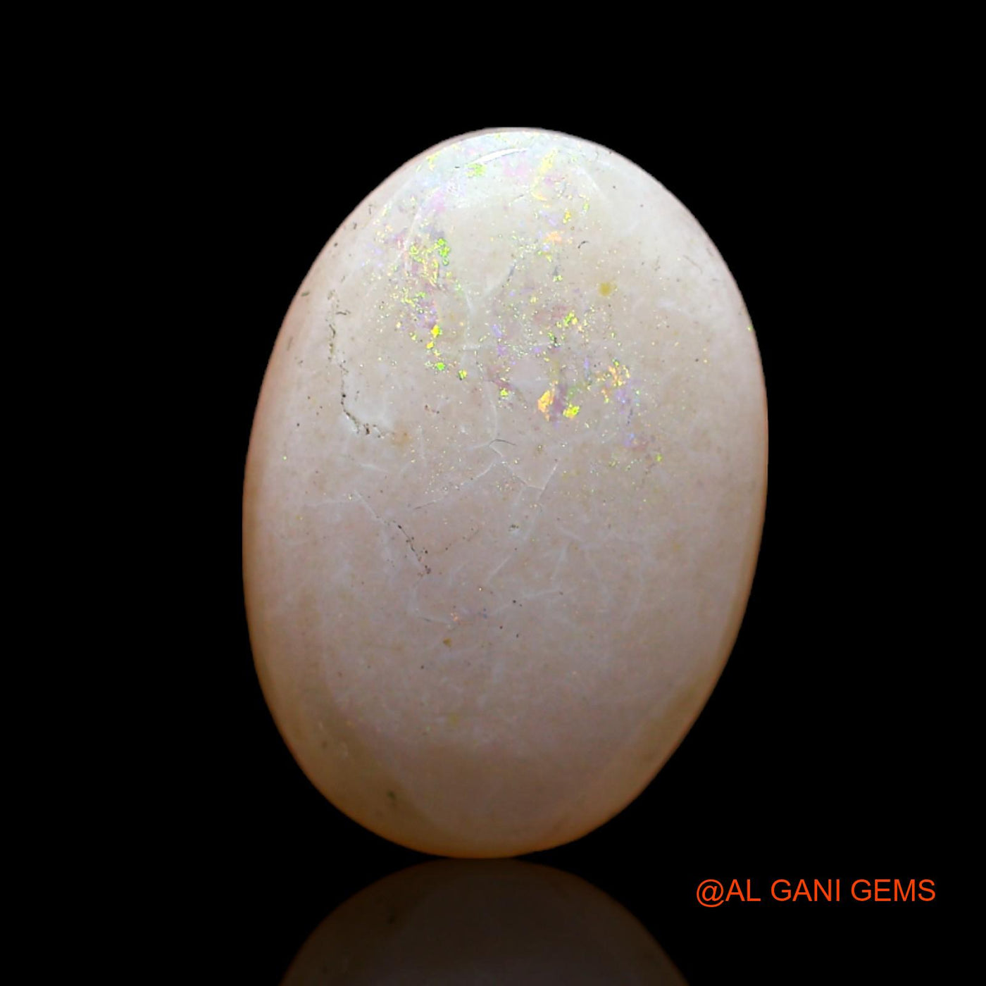 4.00 Cts Natural Australian Fire Opal Loose Gemstone Oval Cabochon 16x11x3 mm AC-454