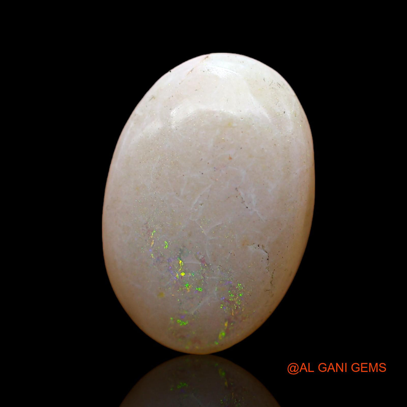 4.00 Cts Natural Australian Fire Opal Loose Gemstone Oval Cabochon 16x11x3 mm AC-454