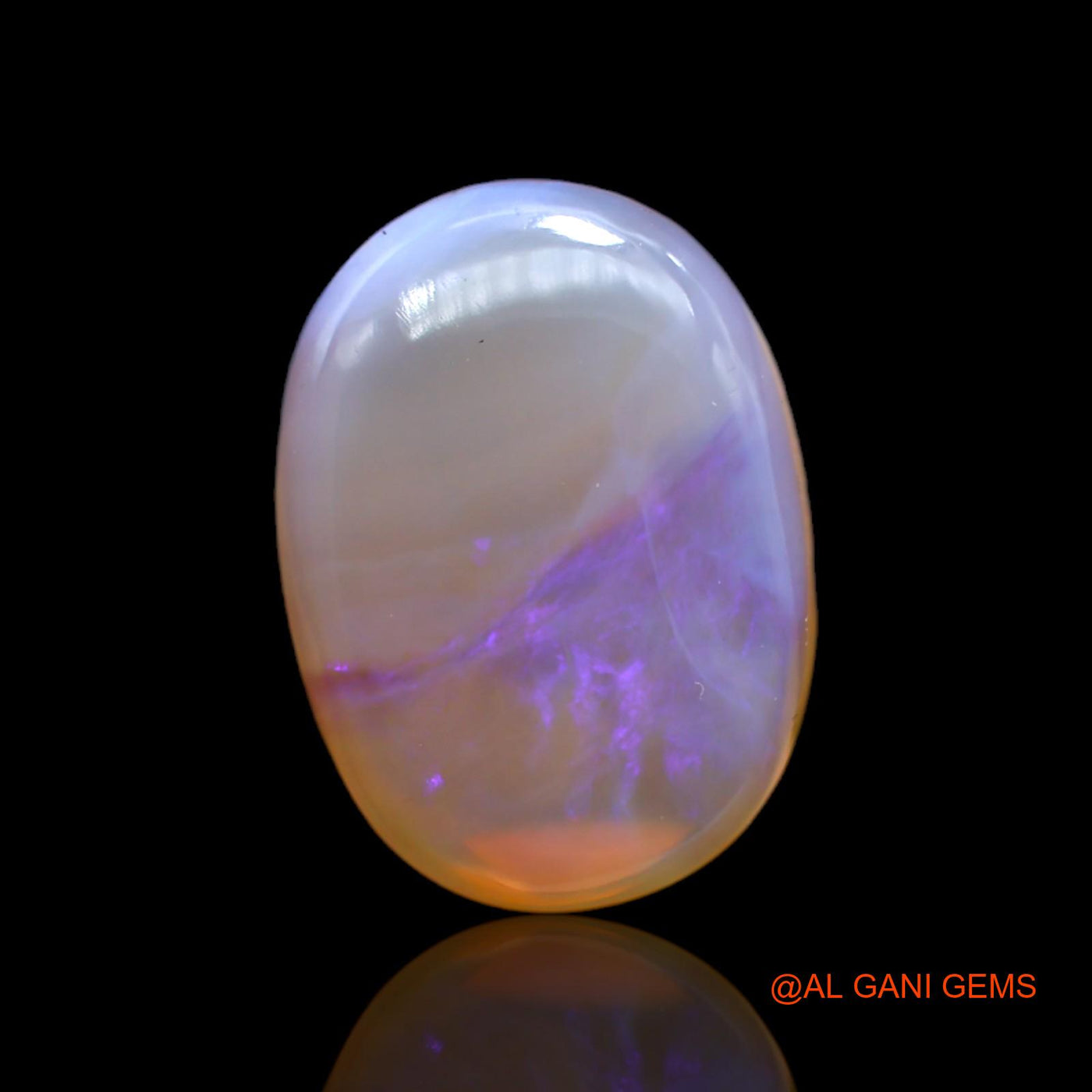 Natural Fire Opal Gemstone 10.00 Cts Loose Oval Cabochon From Australia 18x13x5 mm AC-45