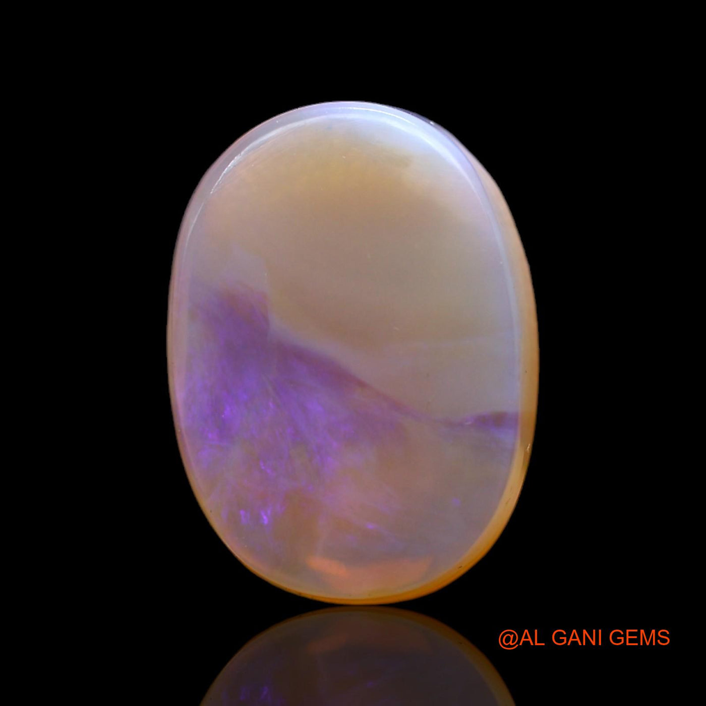 Natural Fire Opal Gemstone 10.00 Cts Loose Oval Cabochon From Australia 18x13x5 mm AC-45