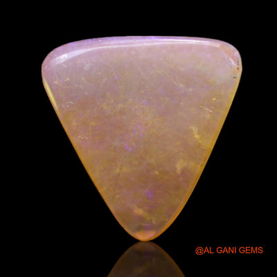 Natural Untreated Fire Opal Loose Gemstone Trillion Cabochon From Australia 3.00 Cts 13x13x2 mm AC-460