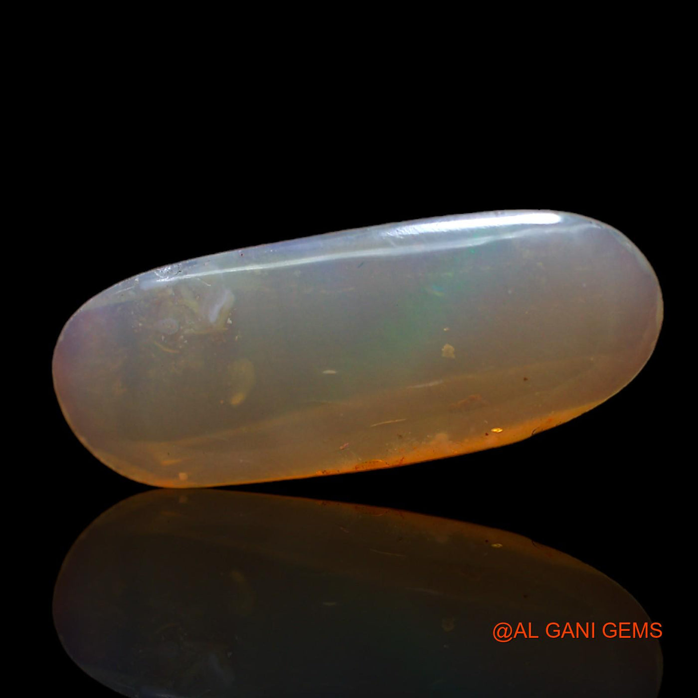 3.00 Cts Natural Australian Fire Opal Loose Gemstone Oval Cabochon 20x8x3 mm AC-461