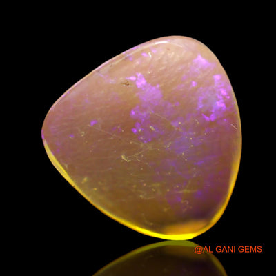 Natural Untreated Fire Opal Loose Gemstone Trillion Cabochon From Australia 3.00 Cts 15x14x2 mm AC-462