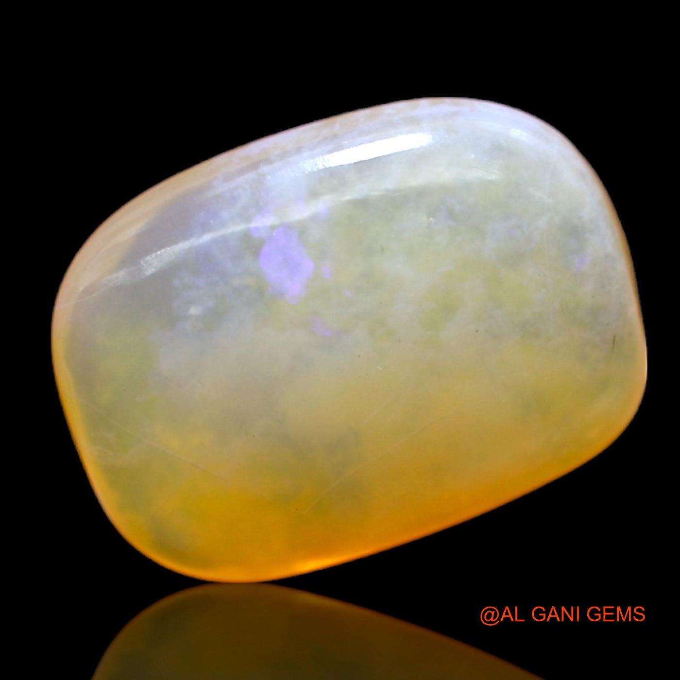 Natural Untreated Fire Opal Loose Gemstone Oval Cabochon From Australia 6.00 Cts 14x10x6 mm AC-467