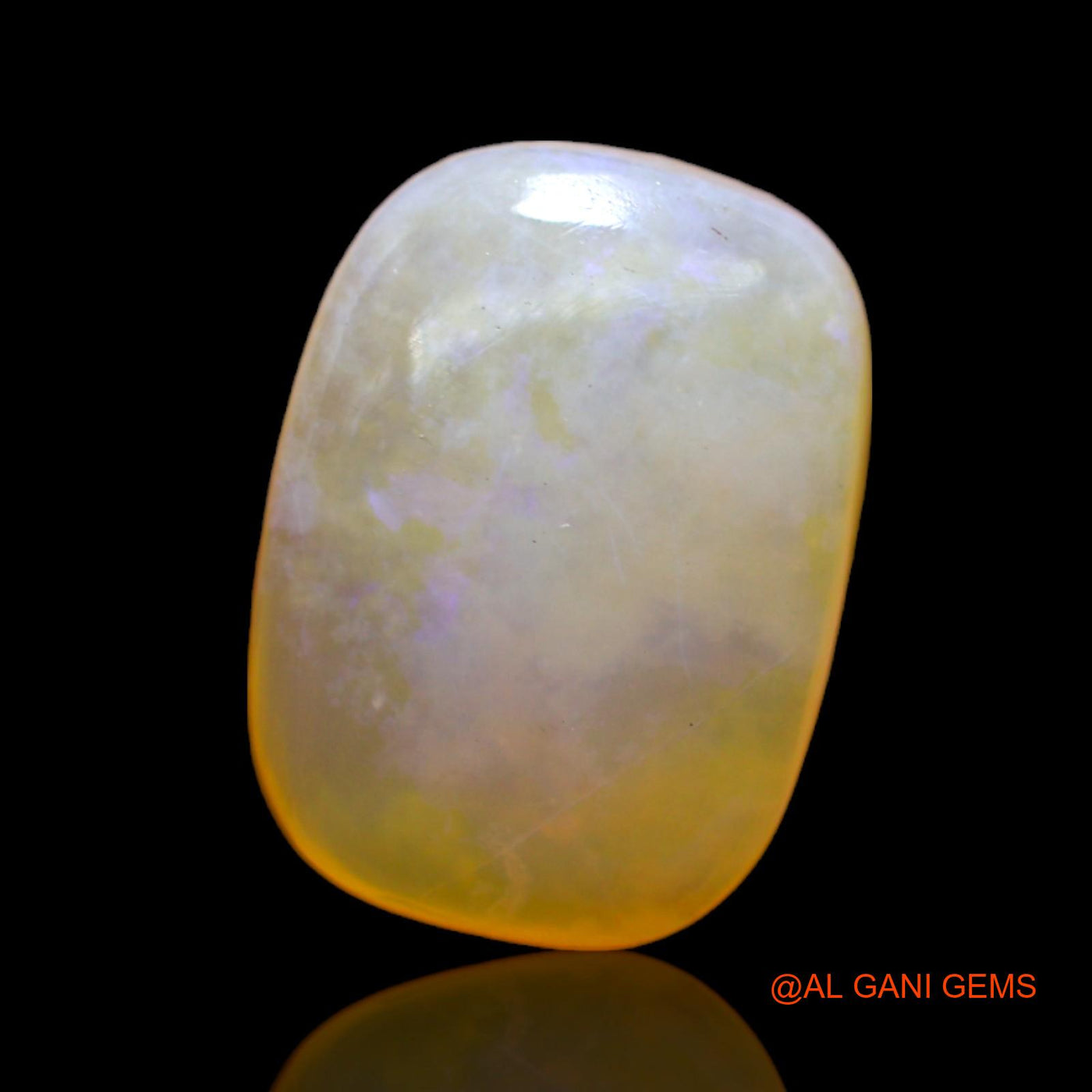 Natural Untreated Fire Opal Loose Gemstone Oval Cabochon From Australia 6.00 Cts 14x10x6 mm AC-467