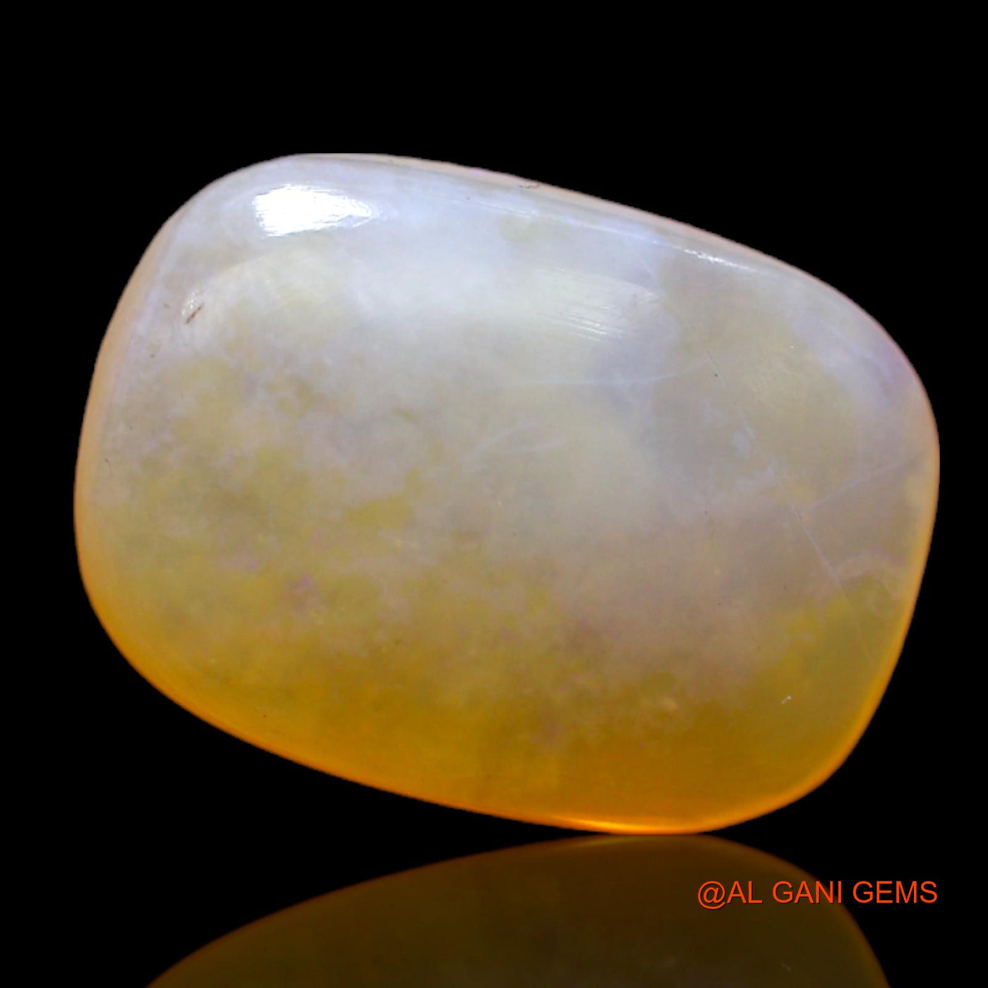 Natural Untreated Fire Opal Loose Gemstone Oval Cabochon From Australia 6.00 Cts 14x10x6 mm AC-467