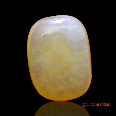 Natural Untreated Fire Opal Loose Gemstone Oval Cabochon From Australia 6.00 Cts 14x10x6 mm AC-467