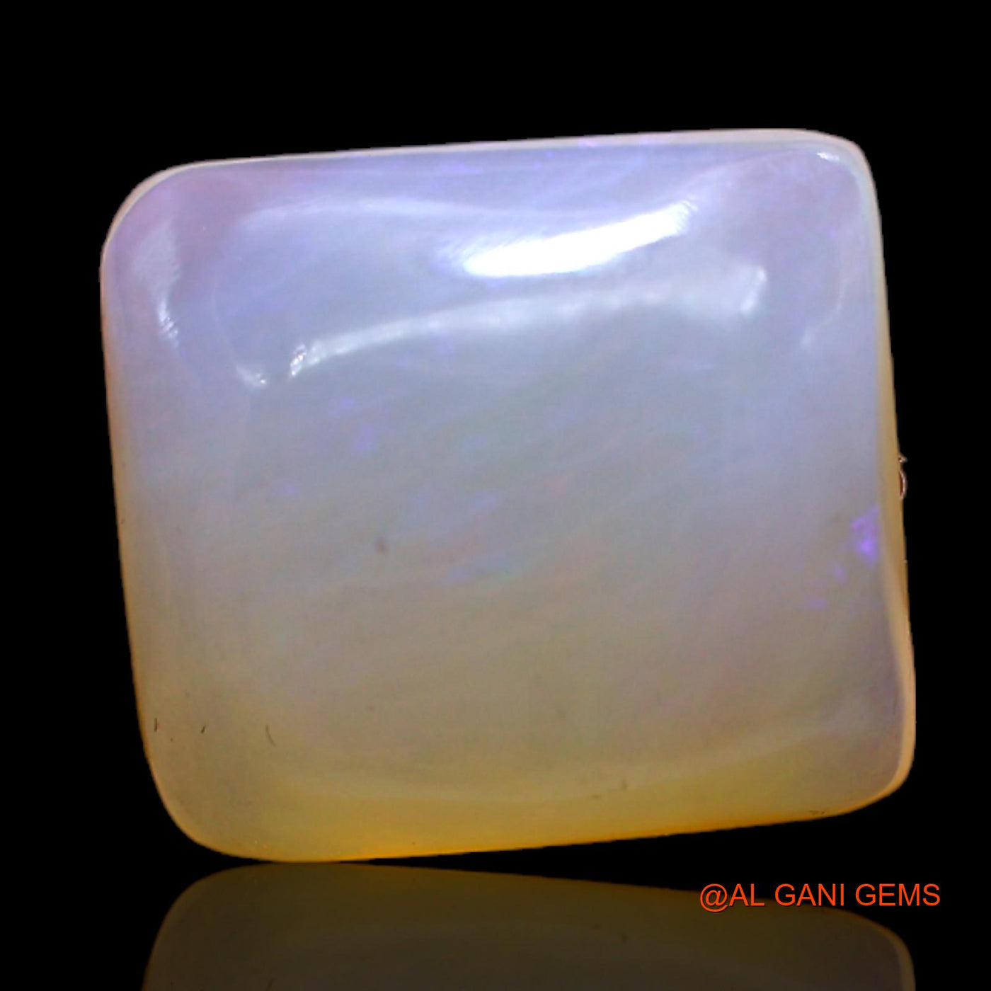Natural Untreated Fire Opal Loose Gemstone Square Cabochon From Australia 7.00 Cts 12x11x6 mm AC-468